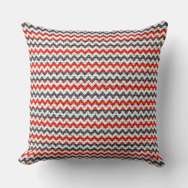 Cojín Decorativo Moda Chevron Burlap Rustic #26 (Anverso)