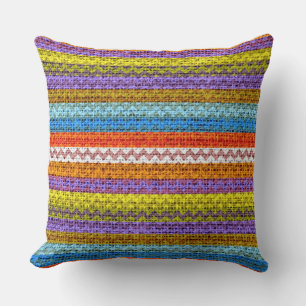 Cojín Decorativo Moda Chevron Burlap Rustic #28