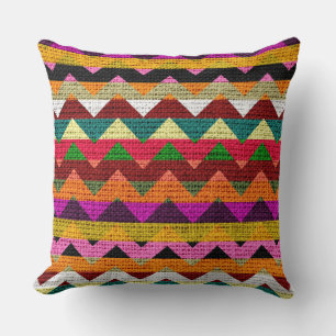 Cojín Decorativo Moda Chevron Burlap Rustic #37