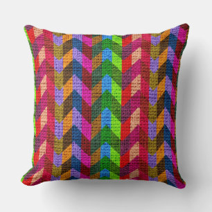 Cojín Decorativo Moda Chevron Burlap Rustic #43
