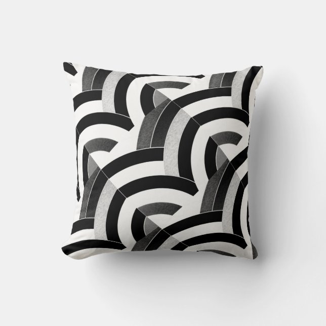 Cojín Decorativo moda chevrs modernos y sofisticados (Anverso)