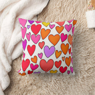 Cojín Decorativo Moda Corazones Elegancia: Amor Blissful