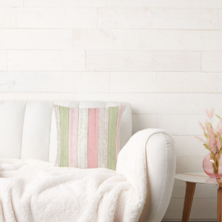 Cojín Decorativo Moda de cabaña de madera floral de color verde y r