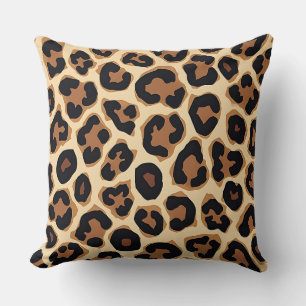 Cojín Decorativo Moda de impresión leopardo Diseño de patrones anim