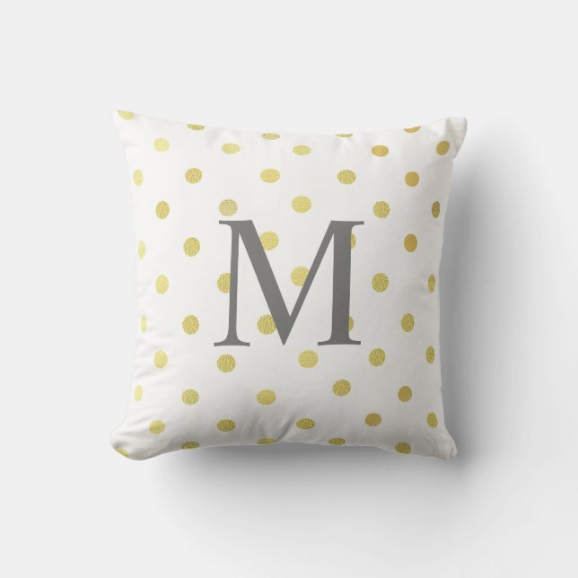 Cojín Decorativo Moda de nombre personalizado Relieve metalizado fa (Anverso)