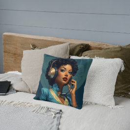 Cojín Decorativo Moda del centro de llamadas retro