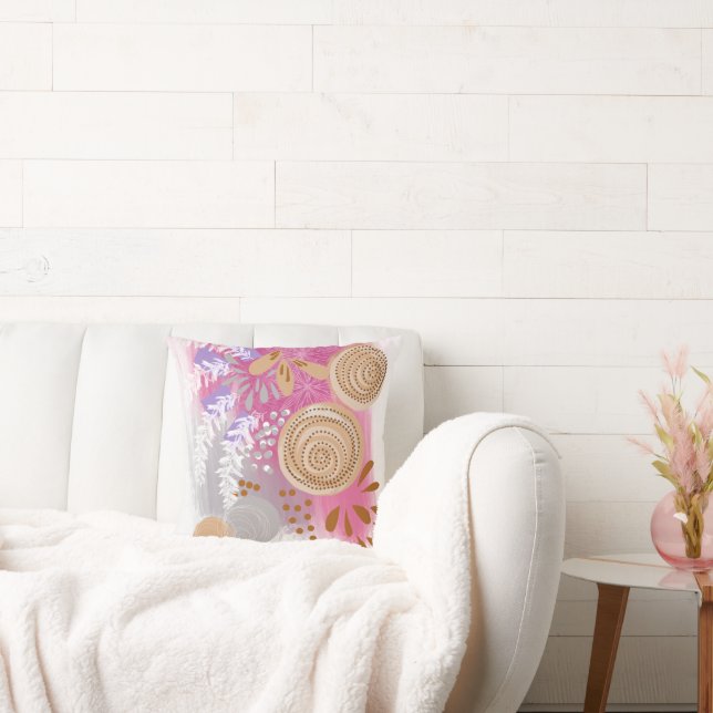 Cojín Decorativo Moda elegante Abstract Floral (Sofá)