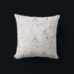 Cojín Decorativo Moda Faux Rosa Oro Marble Patrón Pillow<br><div class="desc">Pilar del patrón de mármol de oro falso Rosa. almohada moderna de diseño con mármol dorado blanco y falso rosa. Perfecto como acento para cualquier habitación.</div>