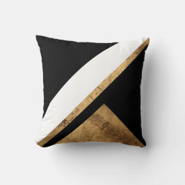 Cojín Decorativo Moda geométrica de la Patina de Oro de Cobre