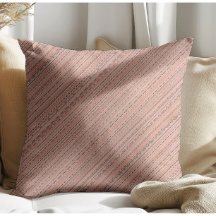 Cojín Decorativo Moda moderna Boho Stripes Terracotta