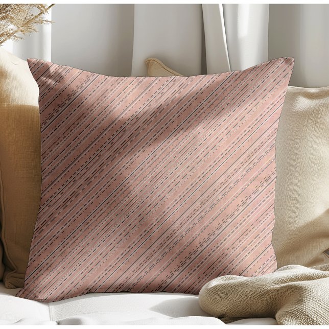 Cojín Decorativo Moda moderna Boho Stripes Terracotta (Subido por el creador)