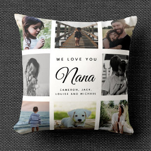 Cojín Decorativo Moda moderna Día de la madre, Collage de fotos de