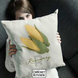 Cojín Decorativo Moda Nombre de maíz crochet moderno en el jardín d