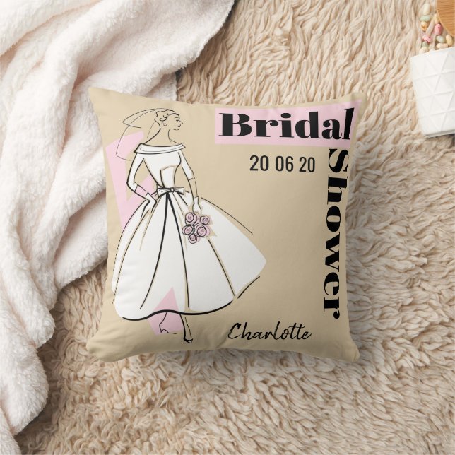 Cojín Decorativo Moda Novia Neutral Bridal Shower multi back (Manta)