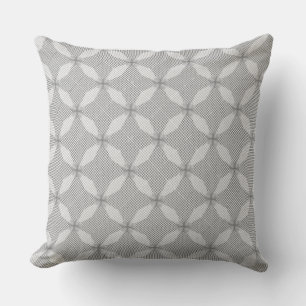 Cojín Decorativo Moda Patrón geométrico de círculo de plata
