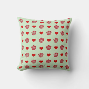 Cojín Decorativo Moda romántica moderna y acogedora de color rojo