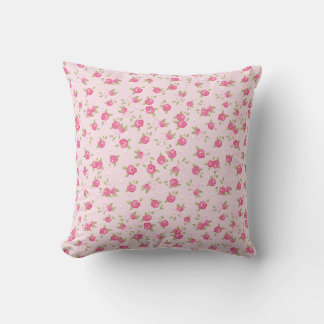 Cojín Decorativo Moda rosa impresión floral vintage