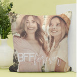 Cojín Decorativo Moda simple, simple y elegante. Foto<br><div class="desc">Cojín decorativo fotográfico BFF de los mejores amigos modernos para siempre. ¡Sólo añade tu mejor foto!</div>