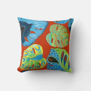 Cojín Decorativo Moda Tropical: Patrón de Leafy sin Marea.
