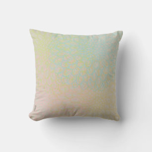 Cojín Decorativo Moda Violeta de Oro Abstracto Floral