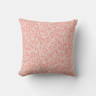 Cojín Decorativo Modalidad floral simple de granjas en rosa