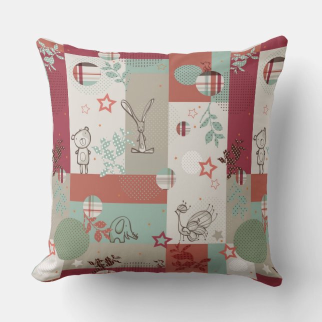Cojín Decorativo Modelo 2 del edredón del bebé (Anverso)
