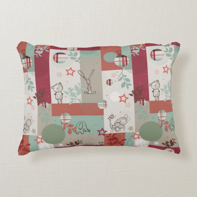 Cojín Decorativo Modelo 2 del edredón del bebé (Anverso)