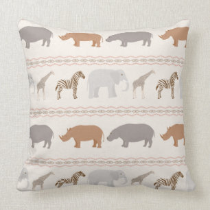 Cojín Decorativo Modelo africano 1 de los animales
