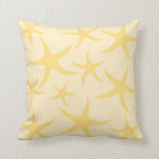 Cojín Decorativo Modelo amarillo de las estrellas de mar