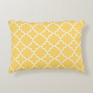 Cojín Decorativo Modelo amarillo de Quatrefoil