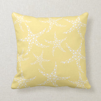Cojín Decorativo Modelo amarillo y blanco de Sandy de las estrellas