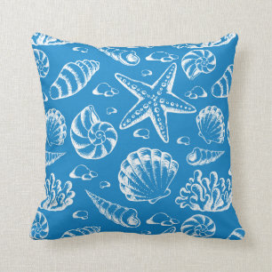 Cojín Decorativo Modelo azul de la playa