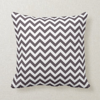 Cojín Decorativo Modelo blanco gris oscuro de Chevron