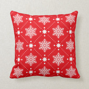 Cojín Decorativo Modelo blanco rojo clásico del navidad de los