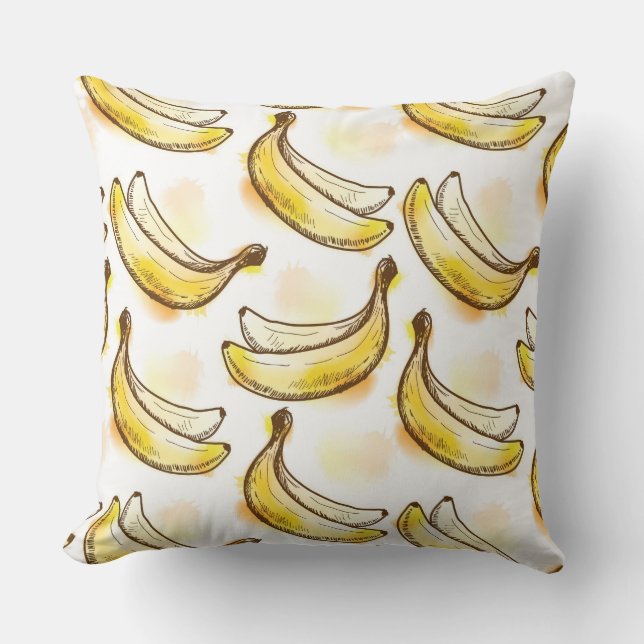 Cojín Decorativo Modelo con el plátano (Anverso)