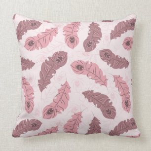 Cojín Decorativo modelo con las plumas del pavo real