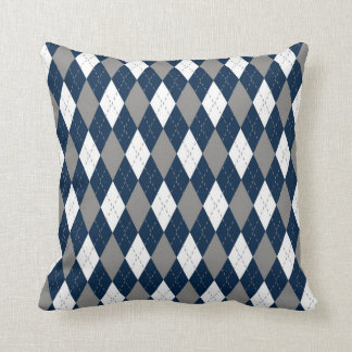 Cojín Decorativo Modelo de Argyle de los colores de los vaqueros