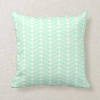 Cojín Decorativo Modelo de Chevron de la verde menta, como hacer