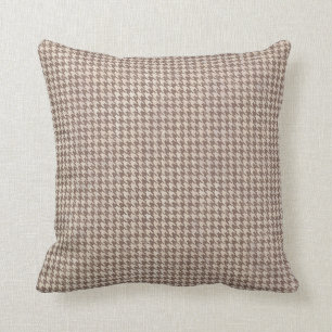 Cojín Decorativo Modelo de Houndstooth Brown