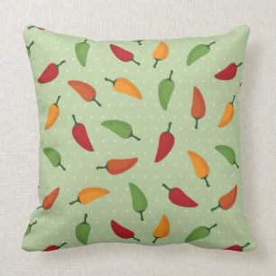 Cojín Decorativo Modelo de la pimienta de chiles