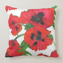 Modelo de las amapolas orientales del escarlata en