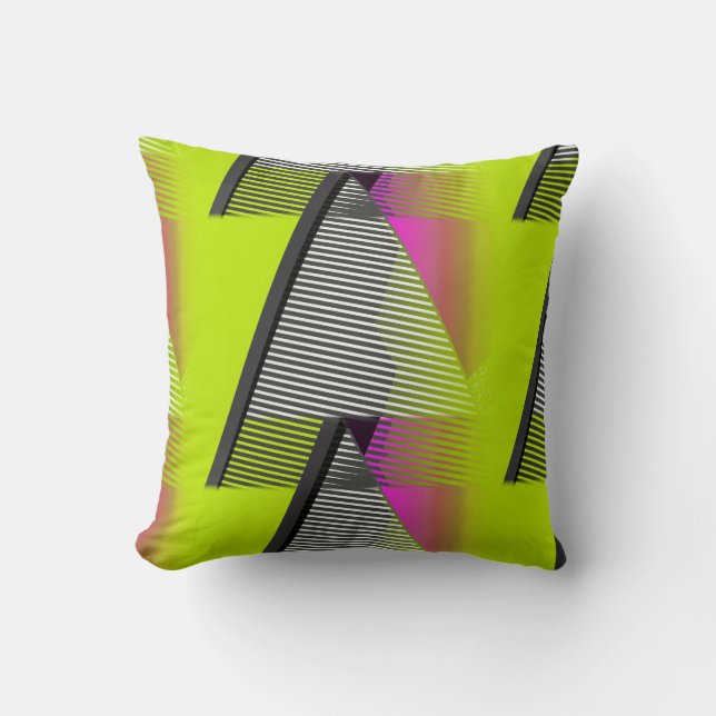 Cojín Decorativo Modelo de neón 80s (Anverso)