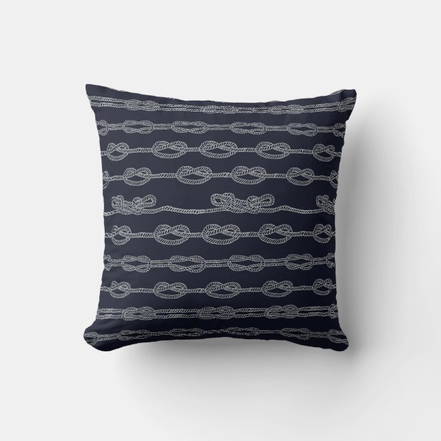 Cojín Decorativo Modelo de nudos marino (Anverso)
