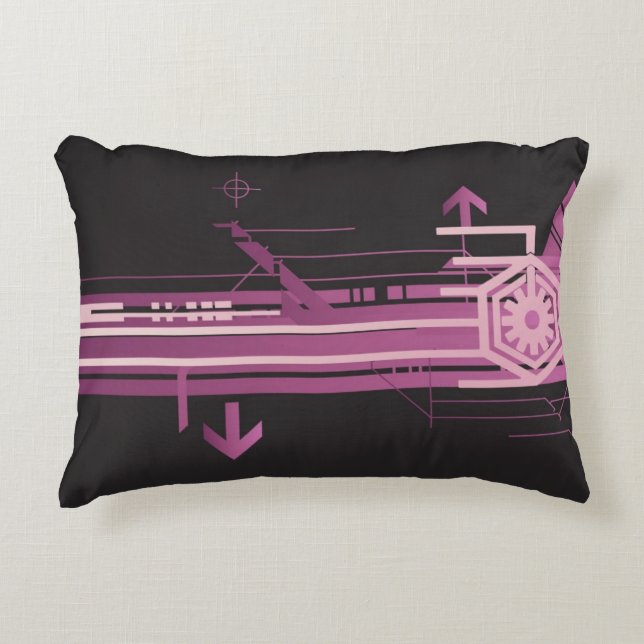 Cojín Decorativo Modelo de semitono técnico (Anverso)