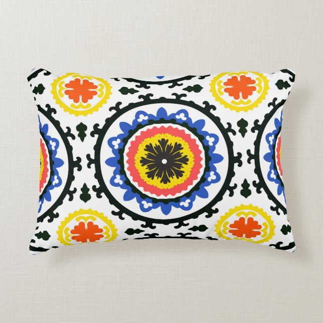 Cojín Decorativo Modelo de Suzani (Anverso)