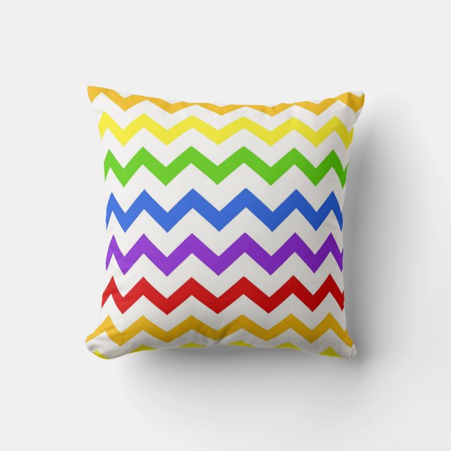 Cojín Decorativo Modelo de zigzag lindo del kawaii del zigzag del (Anverso)