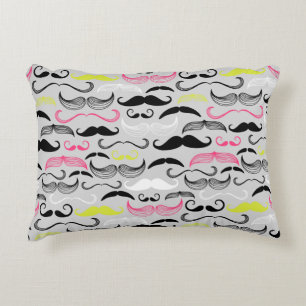 Cojín Decorativo Modelo del bigote, estilo retro