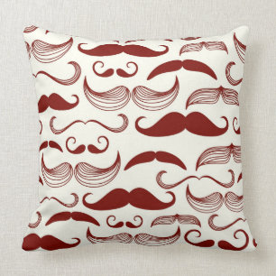 Cojín Decorativo Modelo del bigote, estilo retro 3