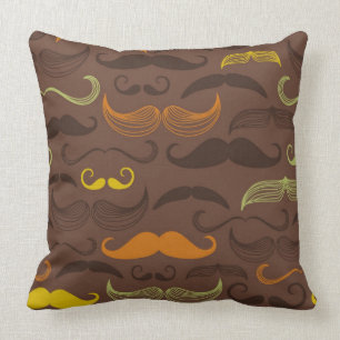 Cojín Decorativo Modelo del bigote, estilo retro 5