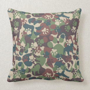 Cojín Decorativo Modelo del camuflaje del perro